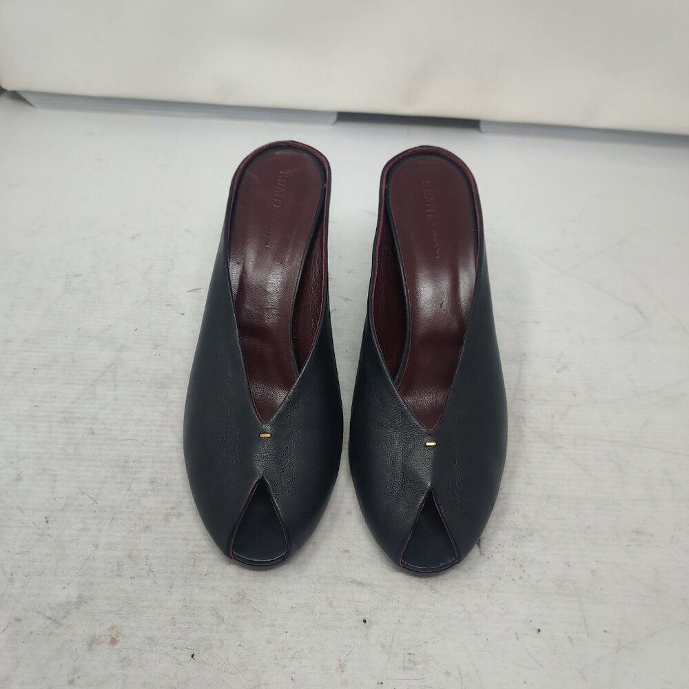 Khaite WOMENS Black Cloak Peep Toe Mule Sandal - Picture 9 of 10